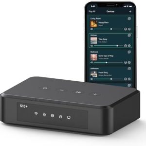 Arylic S10+ Ricevitore Audio AirPlay, Stereo Multiroom con uscita SPDIF, Streaming Musicale WiFi e Bluetooth, Trasmette Musica HD lossless da Spotify, Amazon Music, Tidal ecc.