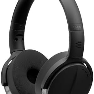 EPOS I SENNHEISER C50 Cuffie con microfono | Noise cancelling Cuffie Bluetooth con autonomia fino a 46 ore e tecnologia BrainAdapt,Black