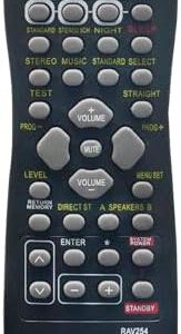 RAV254 WE45870US Telecomando sostitutivo for Yamaha AV Receiver HTR-5730 HTR-5740 HTR-5750 RX-V350 RX-V359 RX-V373 RX-V390 RX-V459 RX-V457 RX-V550 RX-V557 RX-V596 RX-V2092 RX-V596RDS